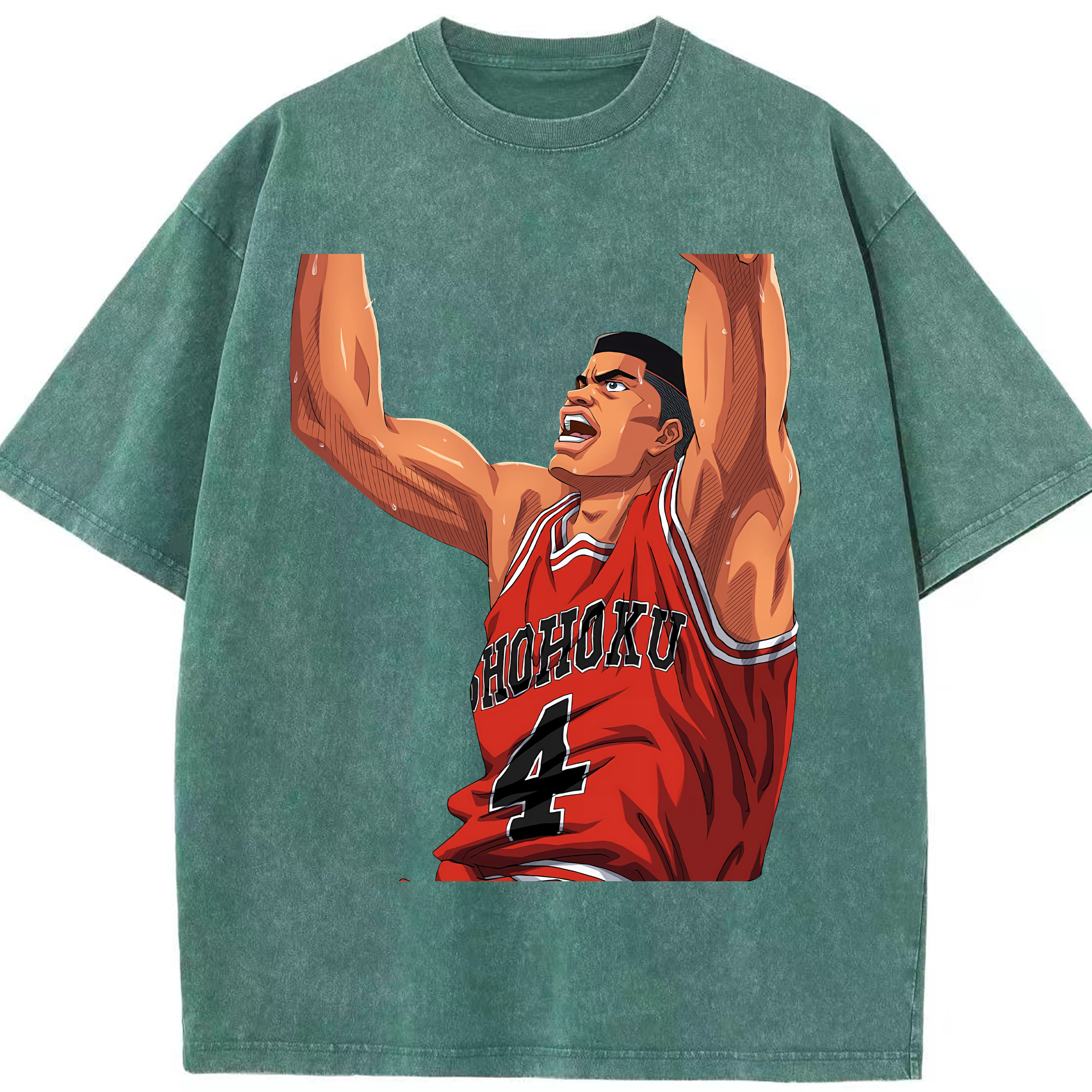 （画像用） SLAM DUNK／スラムダンク 綿100% ヴィンテージ風 半袖Tシャツ（フロントプリント）